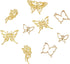 Assorted Style Open Back Bezel Charms Metal Hollow Frame Pendants Pressed Flower Charms for DIY UV Resin Jewelry Making...