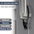 19.7" Secure Black Refrigerator Lock with Keys Childproof Cable Lock for French Door Fridge & Kitchen Cabinet 1-Pack...