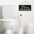 JennyGems Sensitive Plumbing Bathroom Sign, Do Not Flush Except Toilet Paper Sign, for Septic System, Vacation Rentals, RV and Cabins, Businesses,...