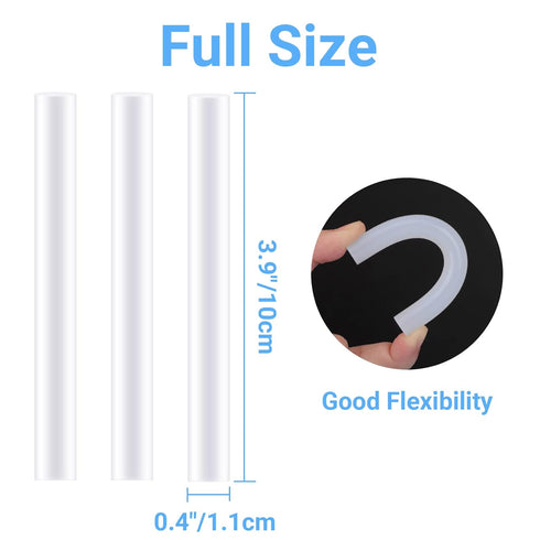 ENPOINT Clear Hot Glue Sticks Full Size, 24 PCS Hot Melt Glue Sticks Standard, Craft Glue Sticks for Fabric Wood, All Temp Adhesive Glue Sticks fo...