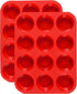 JEWOSTER 12 Cups Silicone Muffin Pan 2 Pack - Silicone Cupcake Pan Nonstick Silicone Molds Great for Making Muffin Cakes,Bread, Tart - BPA Free Ba...