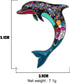 DUOWEI Cute Floral Enamel Dolphin Brooch Dainty Dolphin Pin Clothes Scarf Decoration for Women Girl Jewelry Gifts...