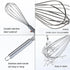 Utoolmart Whisk, 8 Inch Stainless Steel Egg Wire Whisks, Balloon wire whisk for Cooking Baking, Professional Whisking Wisk Kitchen Tool Utensil, W...