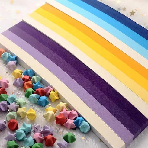 540 Sheets Origami Paper Stars DIY Hand Crafts Origami Lucky Star Paper Folding Origami Star Paper Strips for Paper Arts Crafts,Christmas (H)...