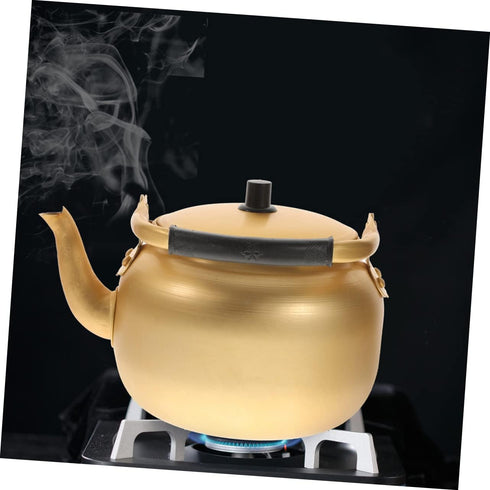Vintage Aluminum Kettle Hot Water Kettle Coffee Kettle Coffee Tea Pot Water Boiler Pot Aluminum Tea Kettle Boiling Tea Pot Portable Water Boiler M...