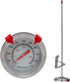Meat Candy Deep Fry Thermometer - 2" Dial Thermometer 12" Long Stainless Steel Stem Cooking Thermometer for Grill, Turkey, BBQ (Pack of 2)...