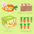 Wooden Educational Toys for 1 2 3 Year Old Boys Girls, Carrots Harvest Montessori Shape Size Matching Game for Fine Motor Skill Preschool Learning...