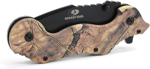 Mossy Oak Folding Tactical Pocket Knife for Men, Camo Pocket Knife with 3 Inch Stainless Steel Drop Point Blade, EDC Tool with Clip...