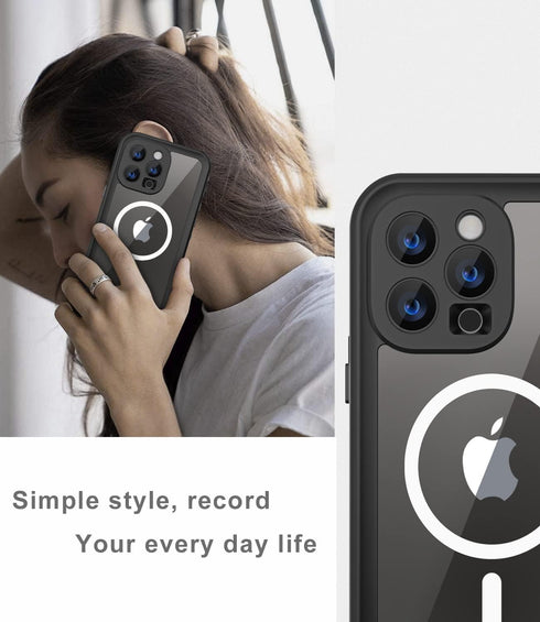 Design for iPhone 14 Pro Max Waterproof Case, Shockproof Dustproof Phone Case with Screen Protector, Full Body Protective Phone Case for iPhone 14...