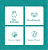 GUSTO [3 oz. - 100 Count White Small Paper Cups, Disposable Mini Bathroom Mouthwash Cups - Eco-Friendly and Versatile (Formerly Comfy Package)...