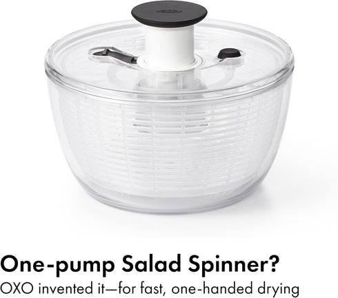OXO Good Grips Little Salad & Herb Salad Spinner, Fruit Washer and Lettuce Spinner...