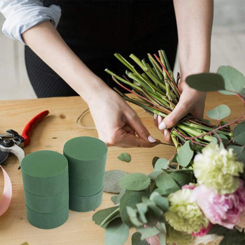 CCINEE Round Floral Foam,Wet Florist Foam Block Flower Arrangement Supplies for Craft Project,Pack of 20...