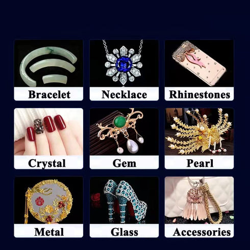 Jewelry Glue 20g, Crystal Glue, Adhesive for Jewelry, Crystal. Instantly Strong Adhesive for bonding Jewelry, Crystal, DIY, Rhinestone, Pearl, Gem...