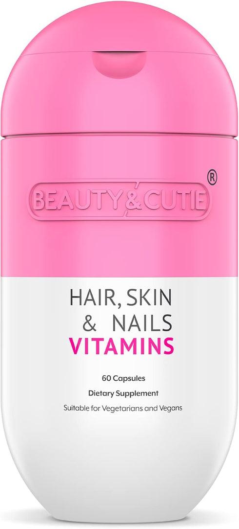 Hair Skin and Nails Vitamins – Hair Nails and Skin Vitamins for Women – Vitamin Supplements with Hyaluronic Acid, Biotin for Hair Growth – Non-GMO...