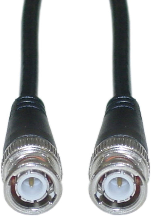CableWholesale RG58/AU Coaxial Cable w/BNC Connectors, Black, BNC Male to Male, Copper Stranded Center Conductor, 6 Foot BNC Cable...