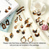 Pandahall DIY Resin Acrylic Earrings Making Kit Round Moon Drop Leaf Mottled Acetate Acrylic Statement Earrings Making Set for Bohemian Earrings J...