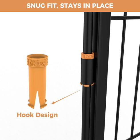 FXW 32 Pieces Muffler Tubes, Only Suitable for FXW Dog Playpen?Patented, Orange...
