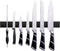 Magnetic Knife Holder for Wall, Enkrio 16 Inch Black Stainless Steel Knife Magnetic Strip No Drilling, Kitchen Magnet Knife Holder Strip Knife Rac...