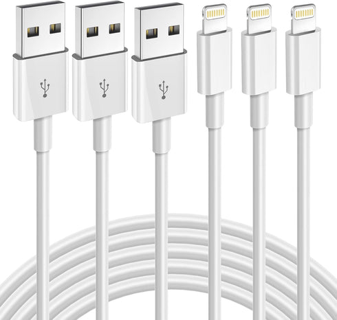 Jeercor iPhone Charger 3Pack 6FT MFi Certified Lightning Cable Fast Charging Cords iPhone Cable Compatible with iPhone 14 13 12 11 XS XR X Pro Max...