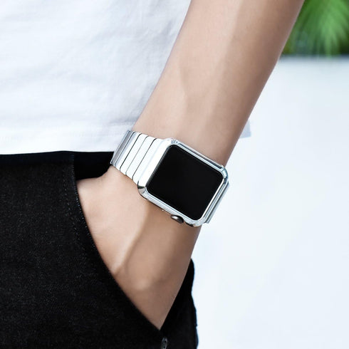 Compatible with Apple Watch Case 44mm 40mm, Super Thin PC Plated Bumper Protector Shiny Cover Lightweight Slim Shell Shockproof Frame Accessories ...