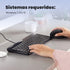 Perixx PERIBOARD-409U ES - Mini USB Teclado - Negro Brillante - QWERTY Español con Ñ tecla...