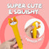 12pcs Cute Kawaii Pens For Girls Animals Fruit Shaped Stress Relief Supplies Sponge Squishy Gel Ink Pens Set with Replacement Refills For Students...