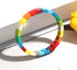 LENOOCLE Rainbow Enamel Tile Bracelet Colorful Enameled Beaded Stretch Bracelet Stackable Color-Block Strand Bracelet Set for Women Men...