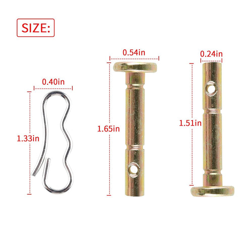 22 Pcs Shear Pin+ 22 Pcs Cotter Pin for Snowblower, Replace 738-04124 & 714-04040, Compatible with MTD Craftsman Cub Cadet Troy-Bilt Snow Throwers...