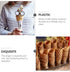 Hemoton Ice Cream Waffle Cone Roller Krumkake Cone Maker Wooden Pastry Waffle Cake Kitchen Baking Mold Tool...