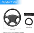 15 Inch Car Steering Wheel Cover, Carbon Fiber Microfiber Leather Elastic Stretch, Anti-Slip Breathable Steering Wheel Protector for Women Men, Ca...