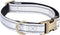 Reflective Dog Collar,Metal Buckle Soft Neoprene Padded Breathable Nylon Pet Collar Adjustable for Small Medium Large Boys Girls Dogs (White, Medi...