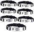 Inspirational Quote Cross Bracelets Faith Christian Bible Verse Silicone ID Wristband Religious Gifts for Men Women Boys Girls Stainless Steel Rub...