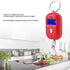Mini Electronic Scale, Fish Weighing Scales Red Portable 25Kg/5G Hanging Scale Digital Pocket Key Chain Weight Hook Kitchen Food Weight Gauge Meas...