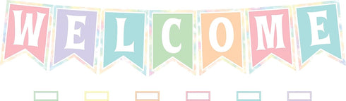 Teacher Created Resources Pastel Pop Pennants Welcome Bulletin Board (TCR8410)...