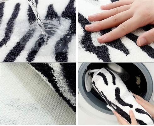 Tiger Print Rug Cartoon Cute Faux Area Rugs Fluffy Animal Print Mat Carpet Kids Small Rugs for Playroom Room Home Decor (2.6x1.8Ft /32.2" Lx21.4 W...