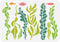 BENECREAT Ocean Theme Stencil, 11.7x8.3inch Seaweed Sea Fish Plastic Drawing Painting Stencils Templates for Summer Painting on Scrapbook Fabric T...