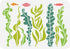 BENECREAT Ocean Theme Stencil, 11.7x8.3inch Seaweed Sea Fish Plastic Drawing Painting Stencils Templates for Summer Painting on Scrapbook Fabric T...