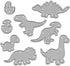 Metal Dinosaur Cutting Dies, 8 pcs Easter Dinosaur Set Metal Die Cuts Embossing Stencils Template Mould for Card Making Scrapbooking and DIY Craft...