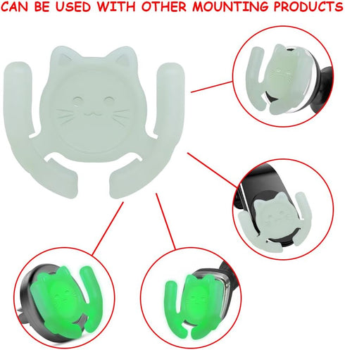 Multi-Surface Holder Car Mount GLOW in The DARK 3 Pack Compatible for Popsocket Holder Grips Hand-Free Device Support Accessories Home Office Desk...