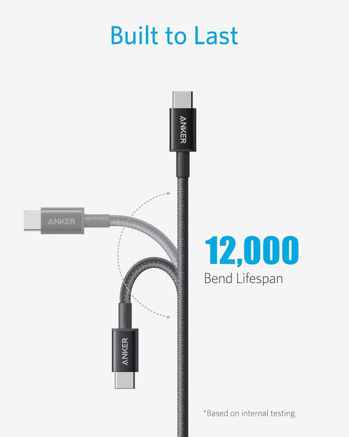 Anker USB C Cable 100W 10ft, USB C to USB C Cable USB 2.0, Type C Charging Cable Fast Charge, Compatible with iPhone 15/15 pro, MacBook, iPad, Sam...