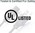 C2G 3FT Replacement AC Power Cord - Power Cable for Electronics, TV, Computer, Printer, Radio, Monitor, Samsung, Dell, Vizio, LG, Asus, Laptop and...