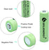 AA 600mAh 1.2V NiMH Rechargeable Batteries for Solar Light,Solar Lamp,Garden Lights Green(12 PCS)...