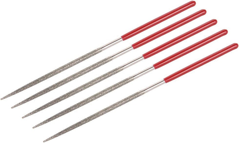 uxcell 5pcs Round Diamond Needles File 2mm x 100mm 150 Grit for Metal Glass Wood Stone Grinding Polishing Engraving...