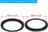 PATIKIL 58mm-67mm Metal Step Up Ring with Cleaning Cloth, 2 Pack Camera Lens Filter Adapter Ring Aluminum Filter Adapter Ring for Camera Lenses Ho...