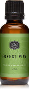 P&J Pine Forest Fragrance Oil - 30ml Candle Scents for Candle Making, Freshie Scents, Soap Making, Diffuser Oils...