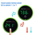 Fish Tank Digital Thermometer Digital Aquarium Thermometer LED Display Stick-on Fish Tank Thermometer Default HI/LO Alarm Cordless Tank Temperatur...