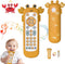 Baby TV Remote Control Toy with Cute Crab Soft Silicone Cover Teething Toy, Realistic Baby Musical Remote Control Toy with Light ? Sound, Educatio...