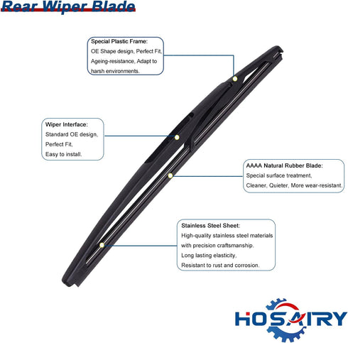 15276248 Rear Windshield Wiper Arm Blade Set for GMC Acadia 2007-2012, Saturn Outlook 2007-2010 Rear Windshield Wiper Arm Blade Assembly...