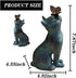 Cute Cat and Butterfly Curiosity Garden Statue, Curious Cat Play with Butterfly Statue, Garden Cat Statue Animal Sculpture Outdoor Patio Lawn Yard...
