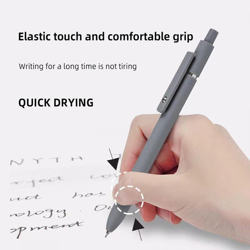 6pcs 0.5mm Gel Pens, Quick Dry Black Ink Fine Point Pens, High-End Series Smooth Writing Pens for School, Office & Home Supplies, Ideal Gifts for ...